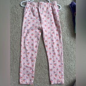 JoJo Maman Bebe Pink Cherry Print Leggings